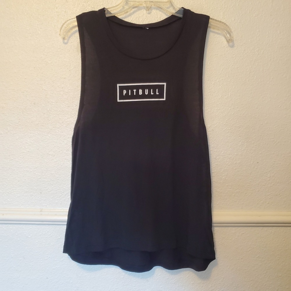 Pitbull West Coast BAD Graphic Muscle Tank Top Black Sleeveless Gym Shirt
